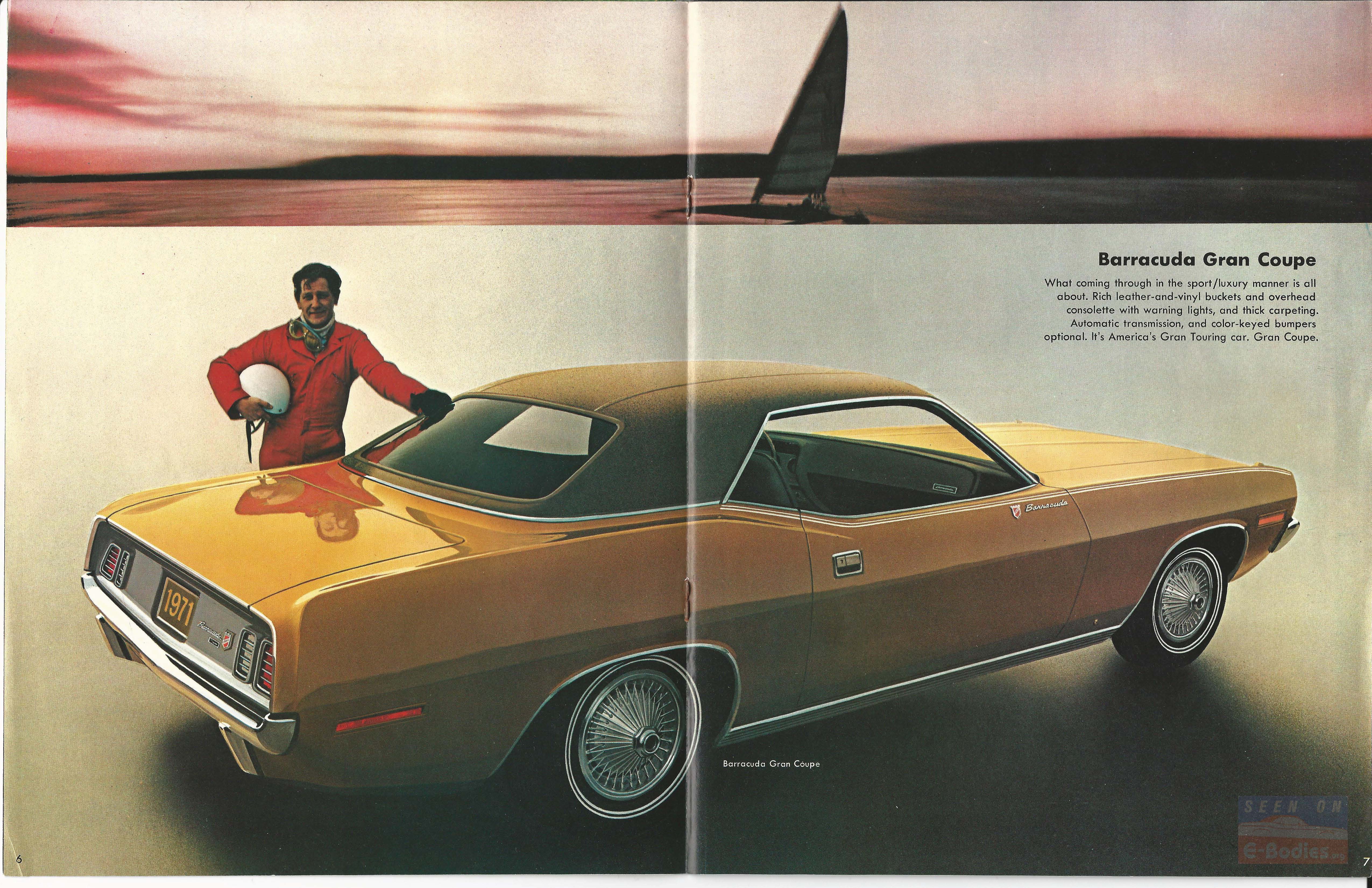 1971 Plymouth Barracuda Brochure – E-Bodies