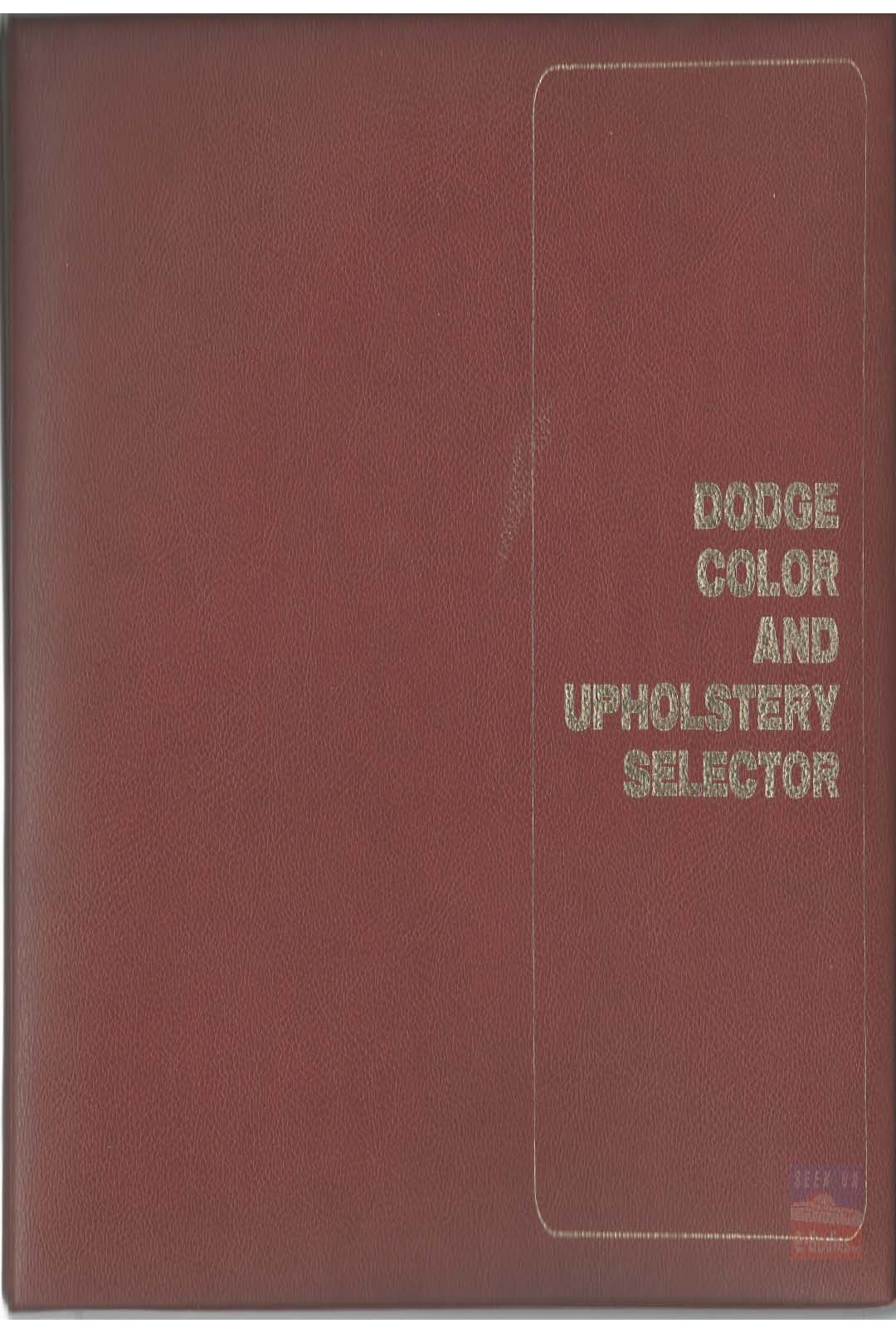 1970 Dodge Color Amp Upholstery Selector E Bodies